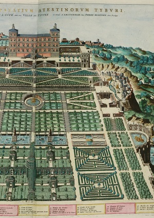 Dupérac Étienne Villa dEste plan des jardins 1560 1575